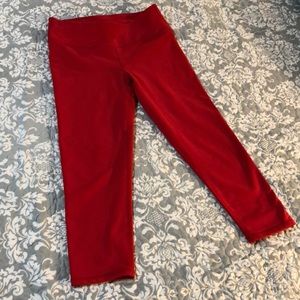 Fabletics red Capri leggings